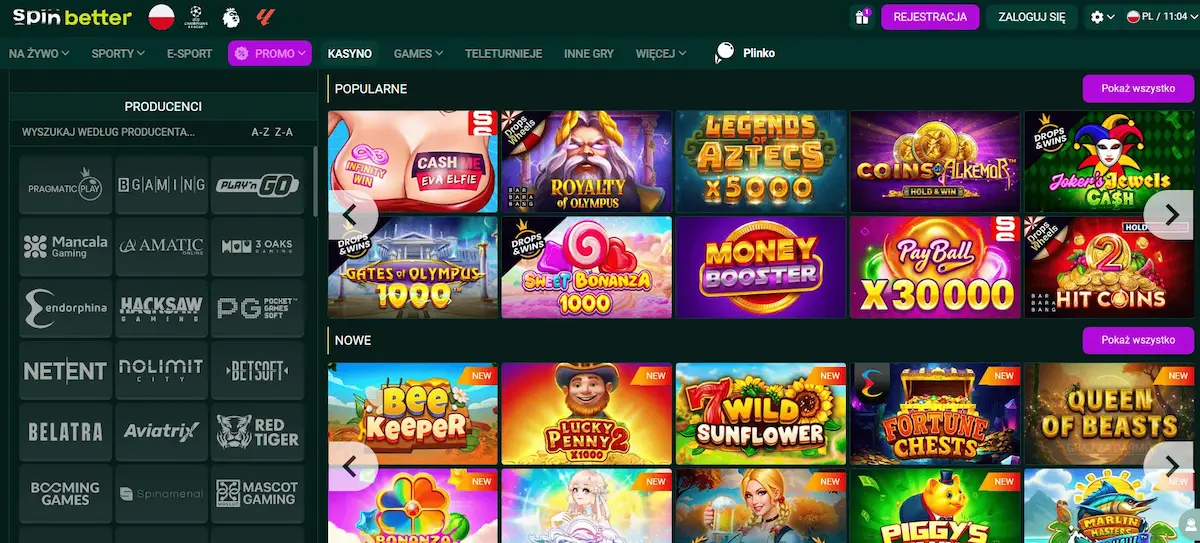 Spinbetter kasyno online