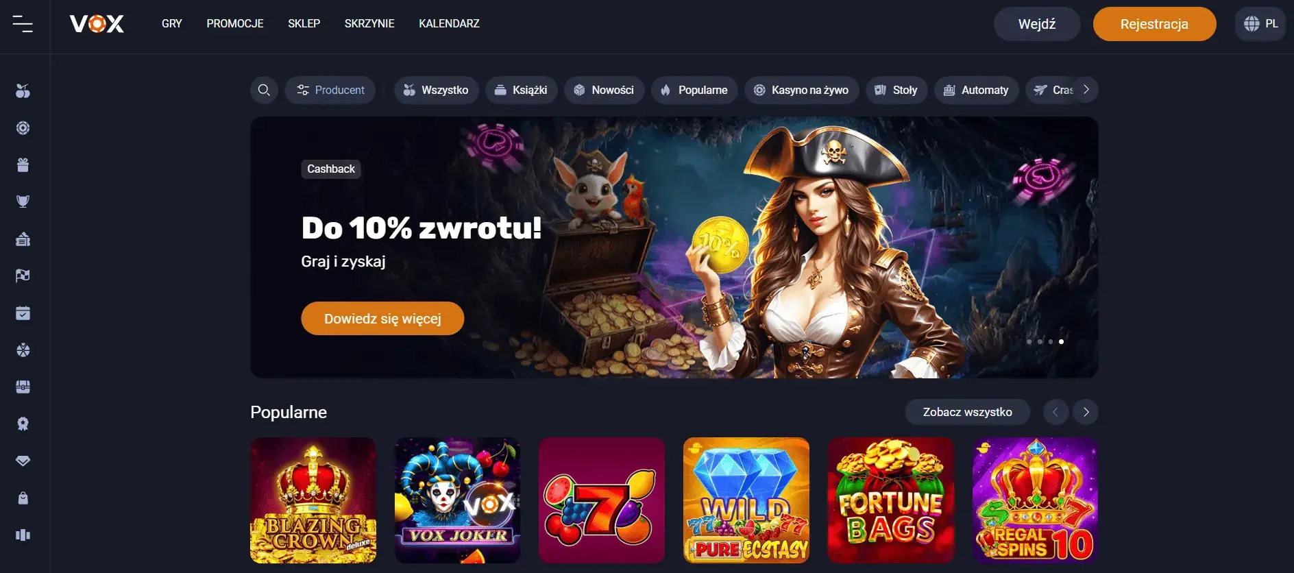 VOX Casino kasyno online